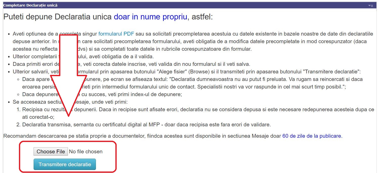 Mountain Unarmed Assimilate Declarația unică pentru PFA: Cum transmiți formularul prin Spațiul Privat Virtual Mountain Unarmed Assimilate Declarația unică pentru PFA: Cum transmiți formularul prin Spațiul Privat Virtual