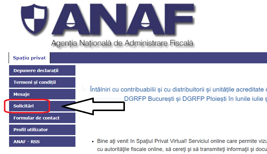 Dori Lovitura Cucerire  România online: Cazierul fiscal poate fi obținut online de la ANAF. Iată cum